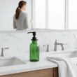 Allegra Kiara Green Glasss Soap Dispenser