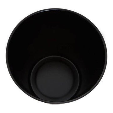 Allegra Kiara Stainless Steel Black Waste Bin