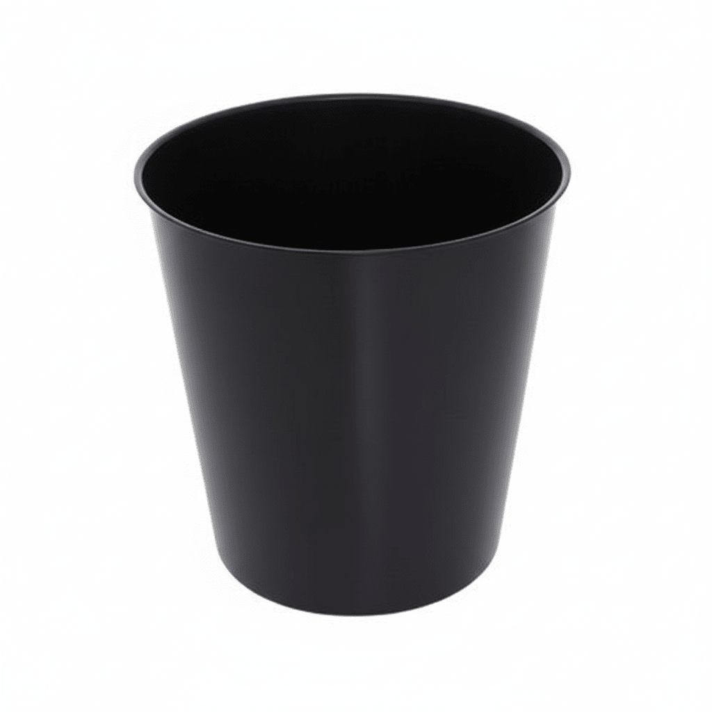 Allegra Kiara Stainless Steel Black Waste Bin