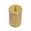 Allegra Line Effect Gold Bathroom Jar