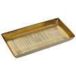 Allegra Line Effect Gold Bathroom Tray