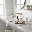 Allegra Line Effect Gold Bathroom Tray