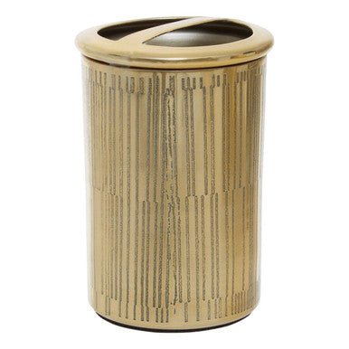 Allegra Line Effect Gold Toothbrush Holder