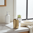 Allegra Line Effect Gold Toothbrush Holder