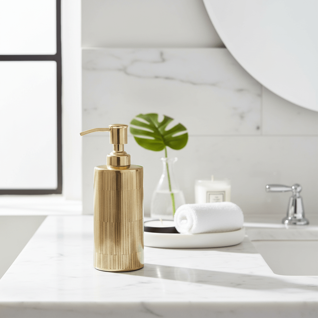 Allegra Metallic Gold Soap Dispenser