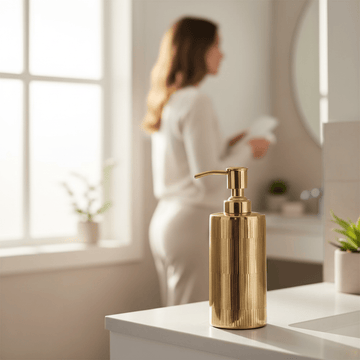 Allegra Metallic Gold Soap Dispenser