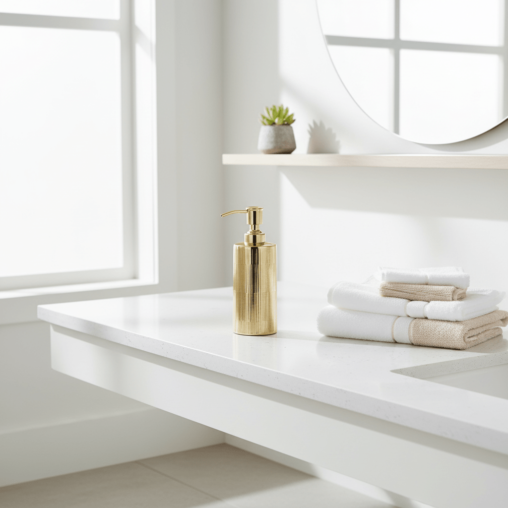 Allegra Metallic Gold Soap Dispenser