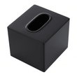 Allegra Stainless Steel Black Tissue Box