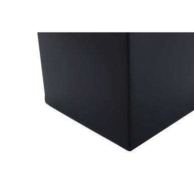 Allegra Stainless Steel Black Tissue Box