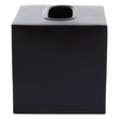 Allegra Stainless Steel Black Tissue Box