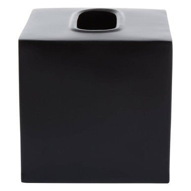 Allegra Stainless Steel Black Tissue Box