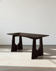 Allison Dining Table, Black, Solid Wood