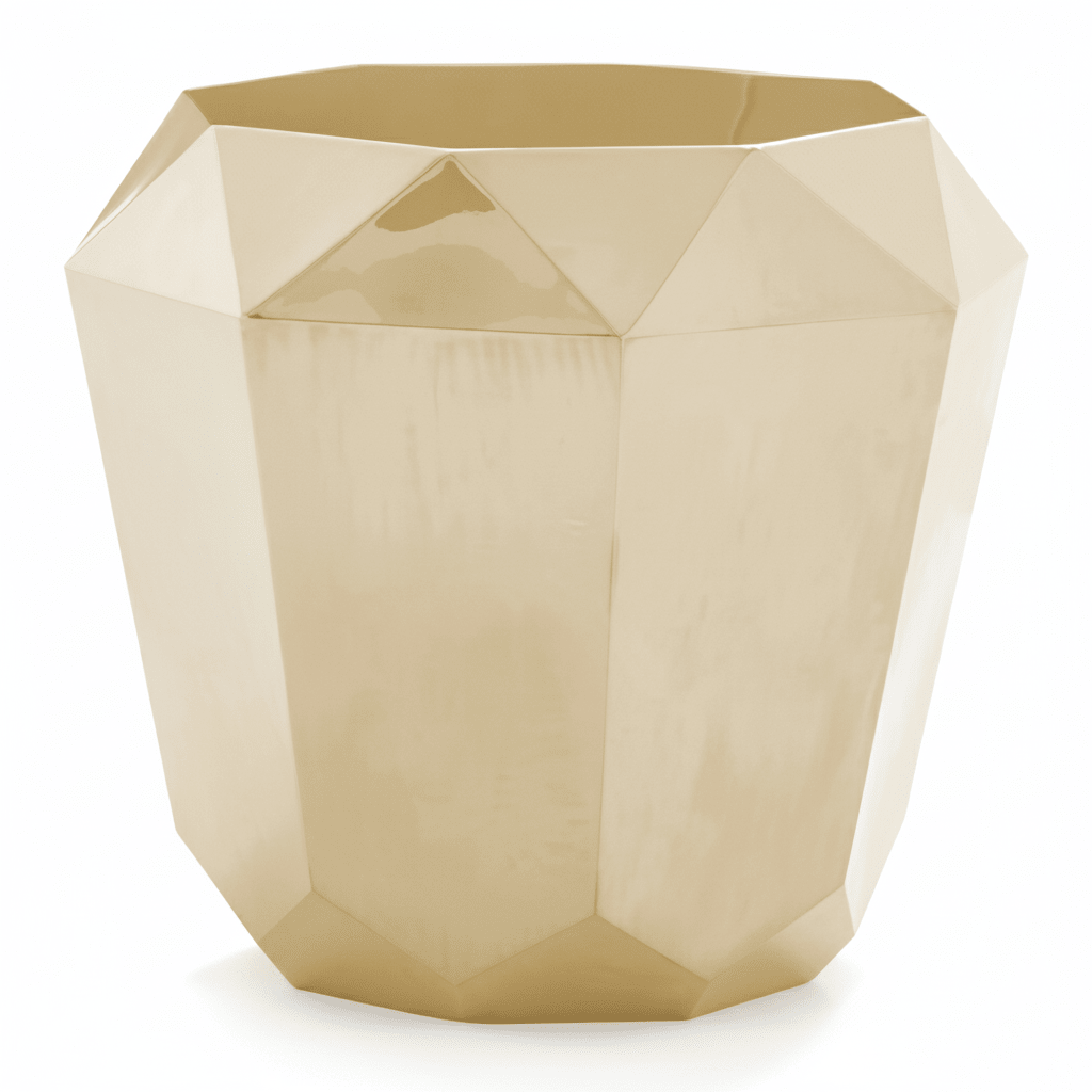 Allure Champagne Gold Diamond Cut End Table