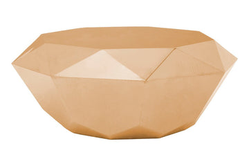 Allure Rose Gold Diamond Cut Coffee Table