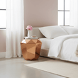 Allure Rose Gold Diamond Cut End Table