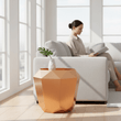 Allure Rose Gold Diamond Cut End Table