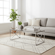 Allure Silver Cross Design Coffee Table