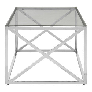 Allure Silver Cross Design Coffee Table