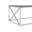Allure Silver Cross Design Coffee Table