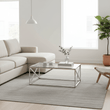 Allure Silver Cross Design Coffee Table