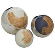 Alma Set Of 3 Deco Brushstroke Balls