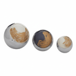 Alma Set Of 3 Deco Brushstroke Balls