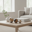 Alma Set Of 3 Deco Brushstroke Balls
