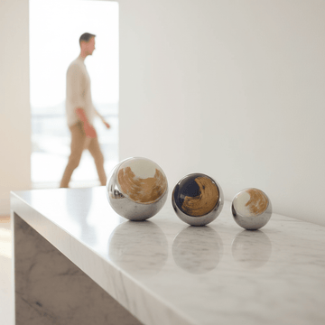 Alma Set Of 3 Deco Brushstroke Balls