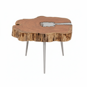 Almora Acacia Wood Log Coffee Table