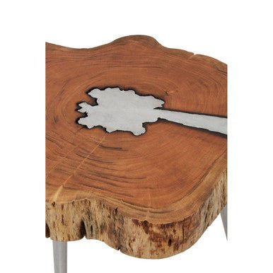 Almora Acacia Wood Log Coffee Table