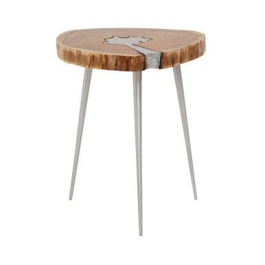 Almora Acacia Wood Log Side Table