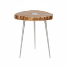 Almora Acacia Wood Log Side Table
