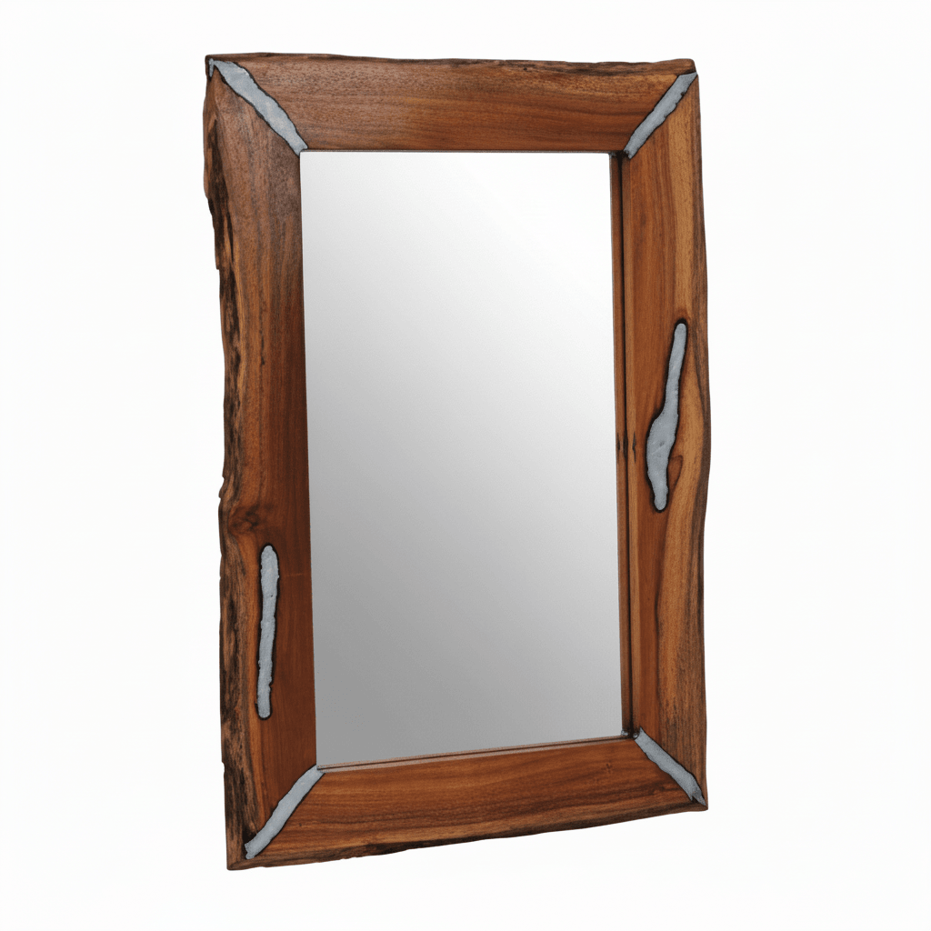 Almora Acacia Wood Wall Mirror
