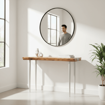 Almora Natural Acacia Wood Console Table