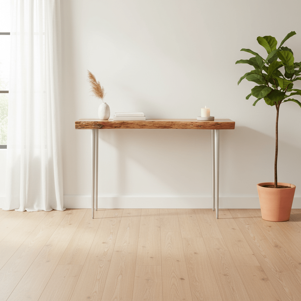 Almora Natural Acacia Wood Console Table