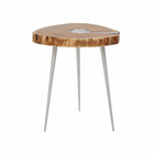 Almora Acacia Wood Log Side Table