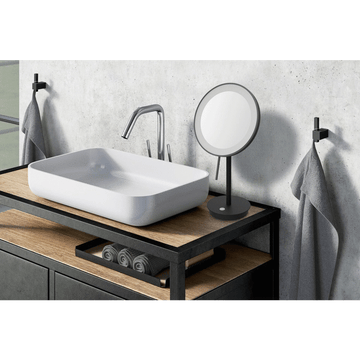 Alona Black Stainless Steel LED Make - up Mirror 40142