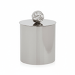 Amreli Large Vertical Textured Silver Metal Trinket Box
