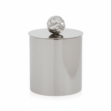 Amreli Large Vertical Textured Silver Metal Trinket Box