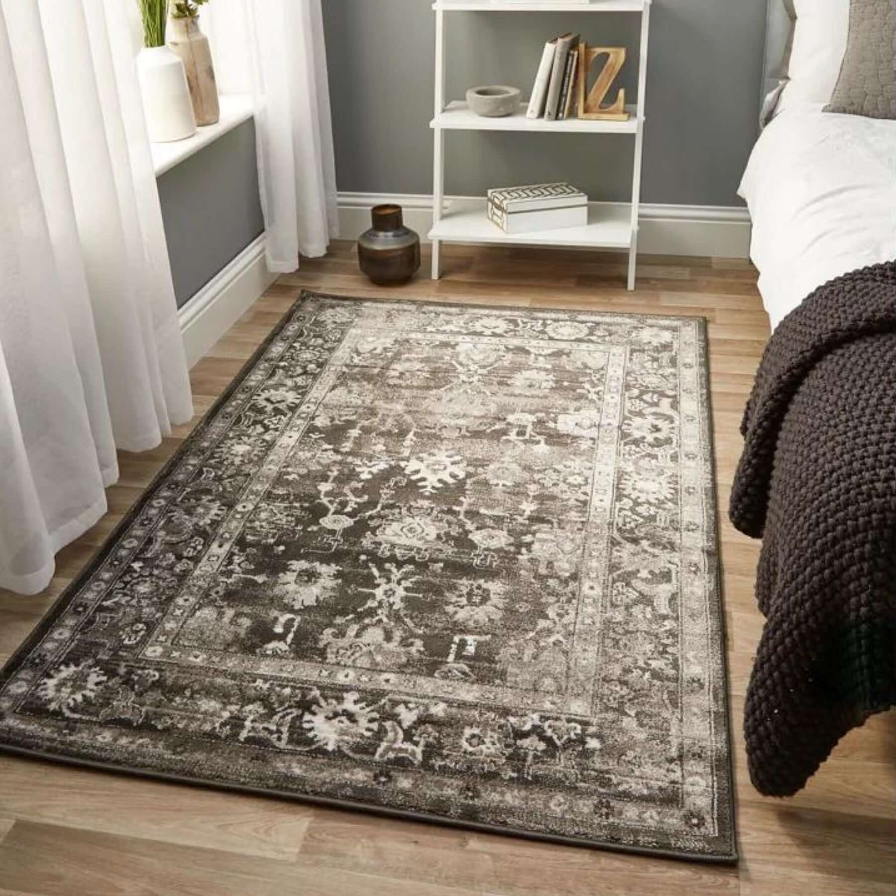 Anatolia Dark Grey Vintage Rug