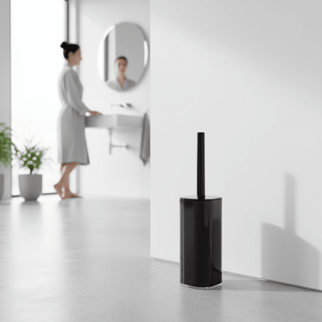 Ando Black Acrylic Toilet Brush Holder