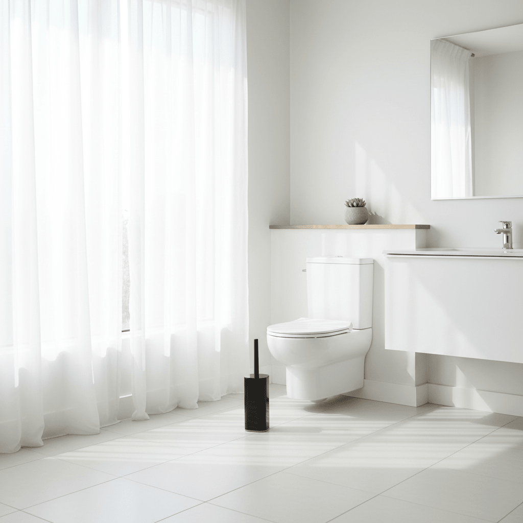 Ando Black Acrylic Toilet Brush Holder