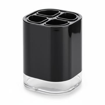 Ando Black Acrylic Toothbrush Holder
