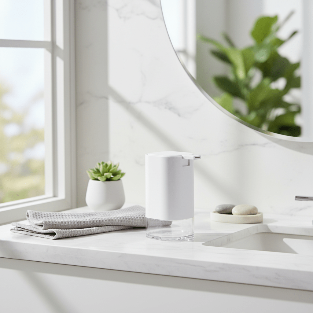 Ando White Acrylic Lotion Dispenser