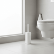 Ando White Acrylic Toilet Brush Holder