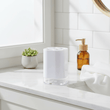 Ando White Acrylic Toothbrush Holder