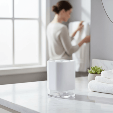 Ando White Acrylic Toothbrush Holder