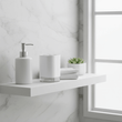 Ando White Acrylic Toothbrush Holder