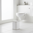 Ando White Acrylic Waste Bin