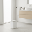 Ando White Acrylic Waste Bin